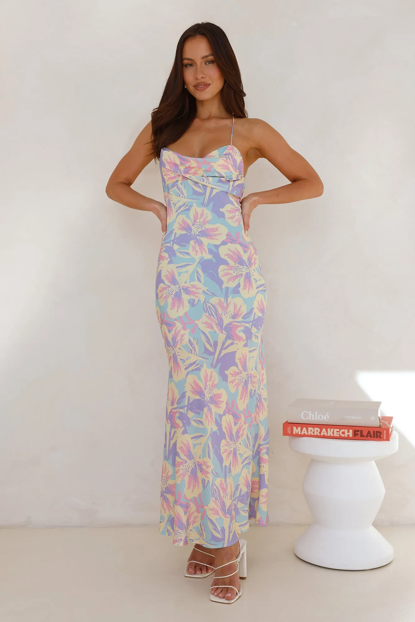 Frangipani Fantasy Maxi Dress Multi sold by Hello Molly