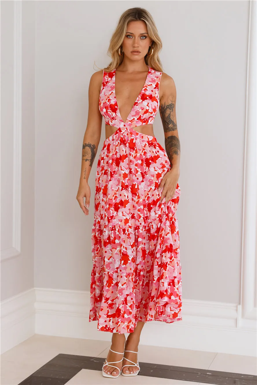 Mixing Love Maxi Dress Pink sold by Hello Molly