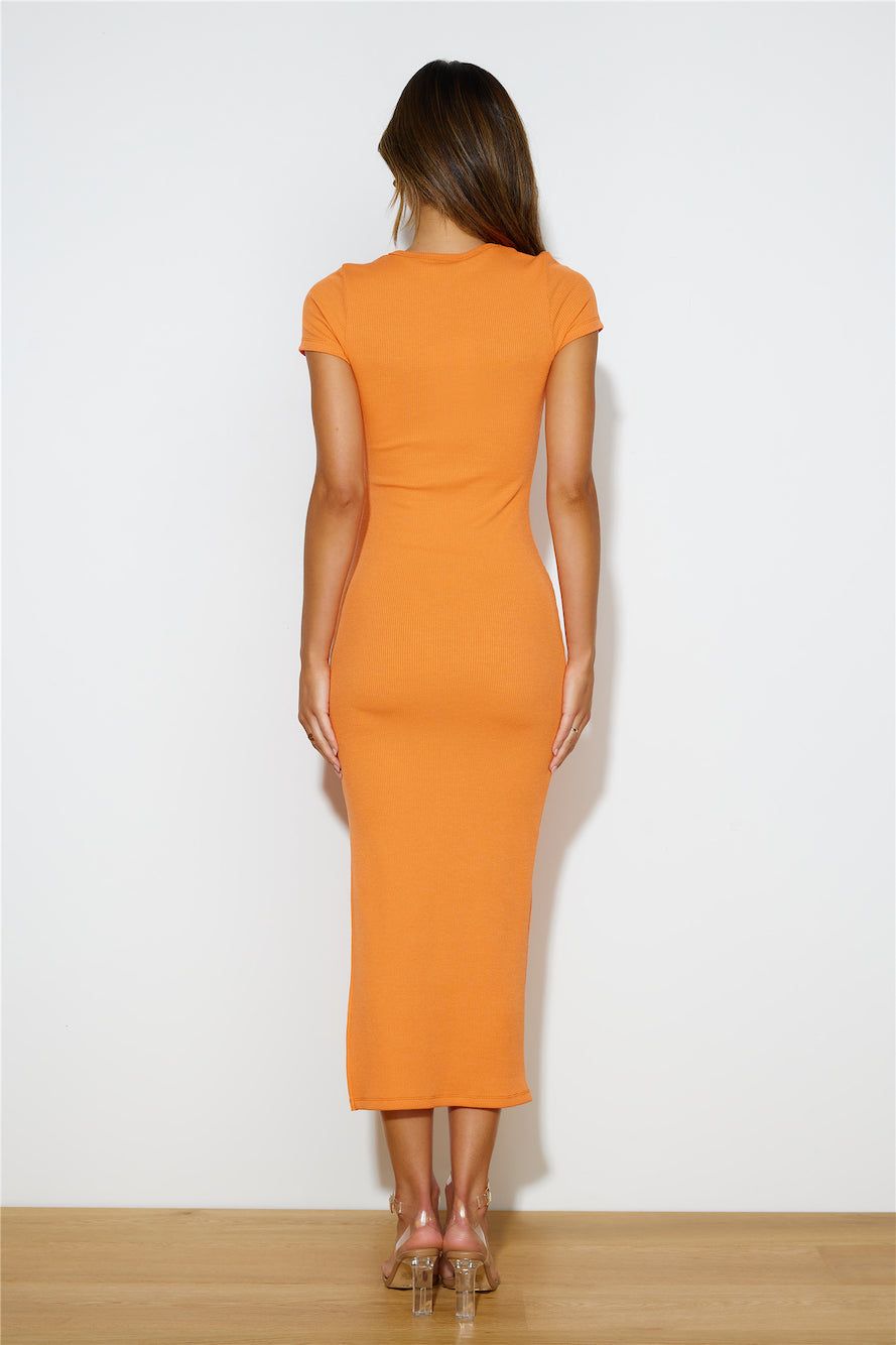 Basic Not Basic Maxi Dress Orange sold by Hello Molly product image thumbnail 5