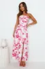 Wild Blooms Strapless Maxi Dress Pink sold by Hello Molly