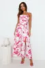 Wild Blooms Strapless Maxi Dress Pink sold by Hello Molly