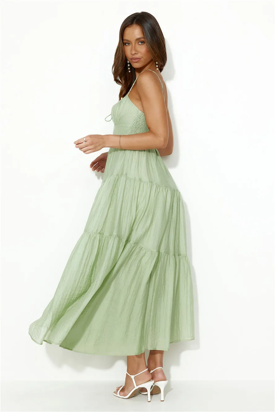 Summer Feels Maxi Dress Green sold by Hello Molly product image thumbnail 4