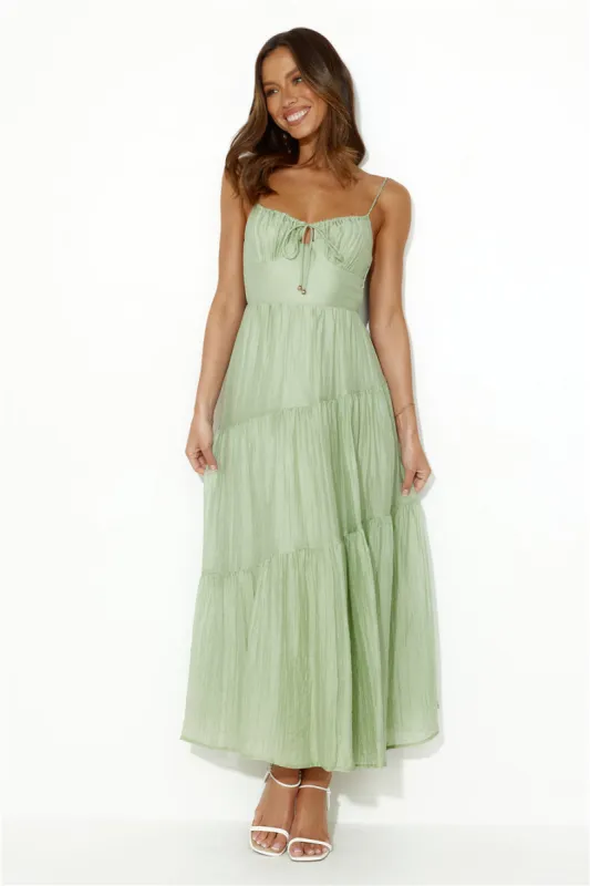 Summer Feels Maxi Dress Green sold by Hello Molly