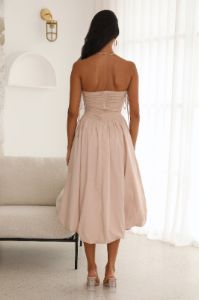 Wine Tasting Midi Dress Oat sold by Hello Molly