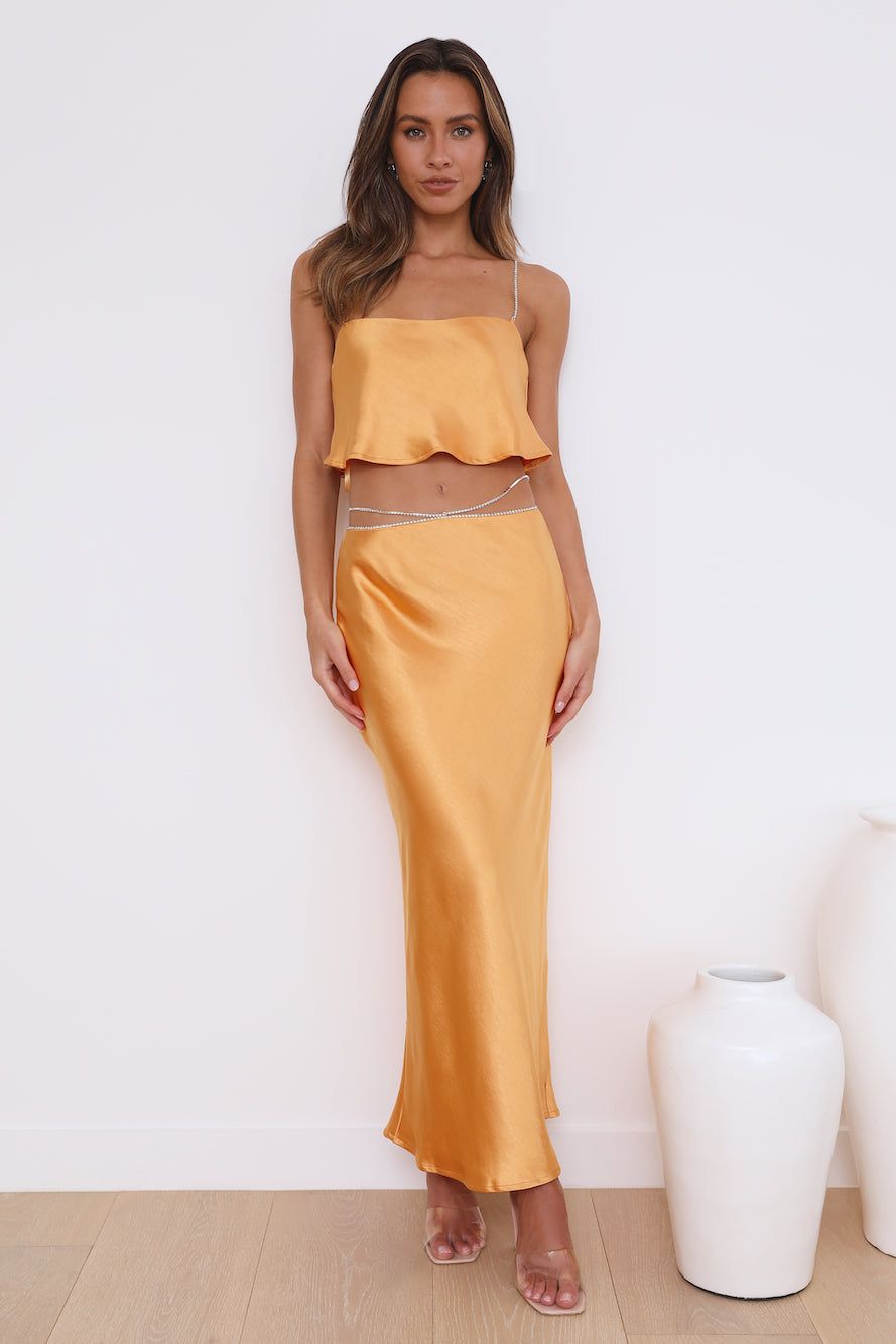 Luxe Dream Crop Top Mango sold by Hello Molly product image thumbnail 3