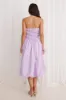 Stella Strapless Bubble Midi Dress Lilac sold by Hello Molly