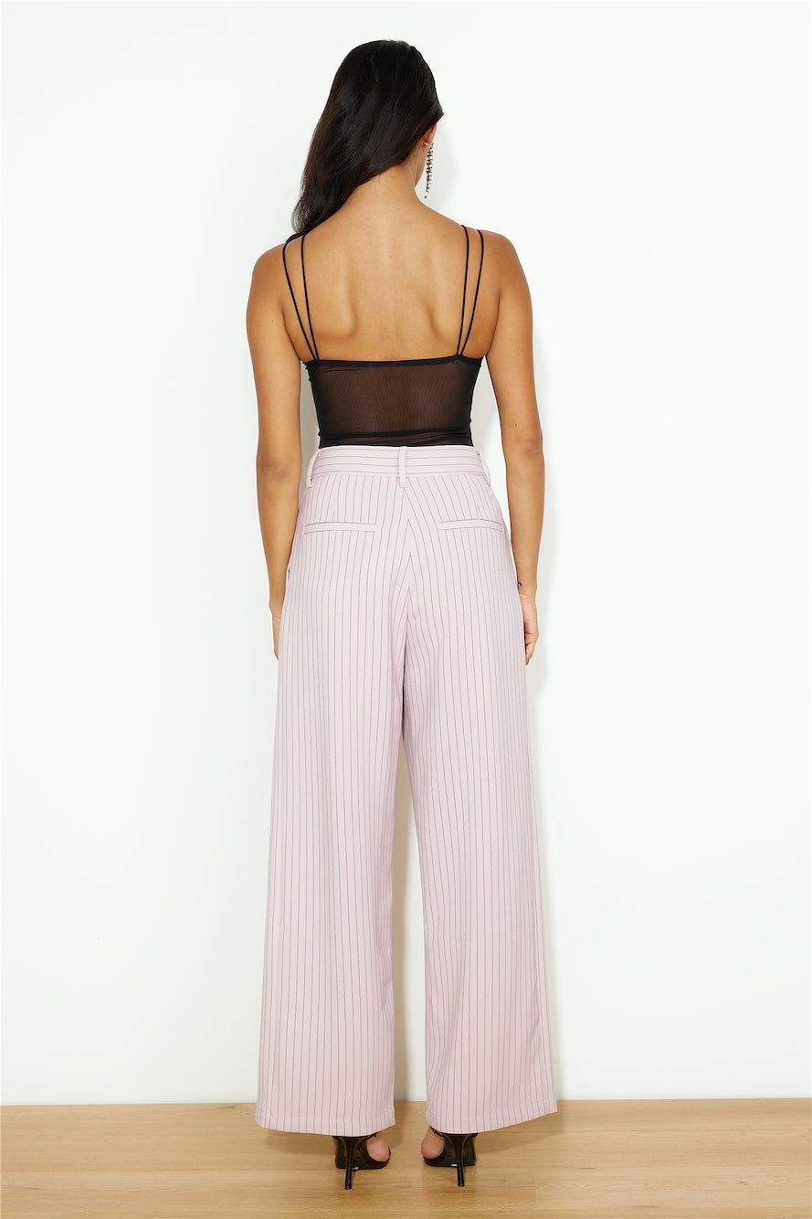 LIONESS NYC Pant Pink Pinstripe sold by Hello Molly product image thumbnail 3
