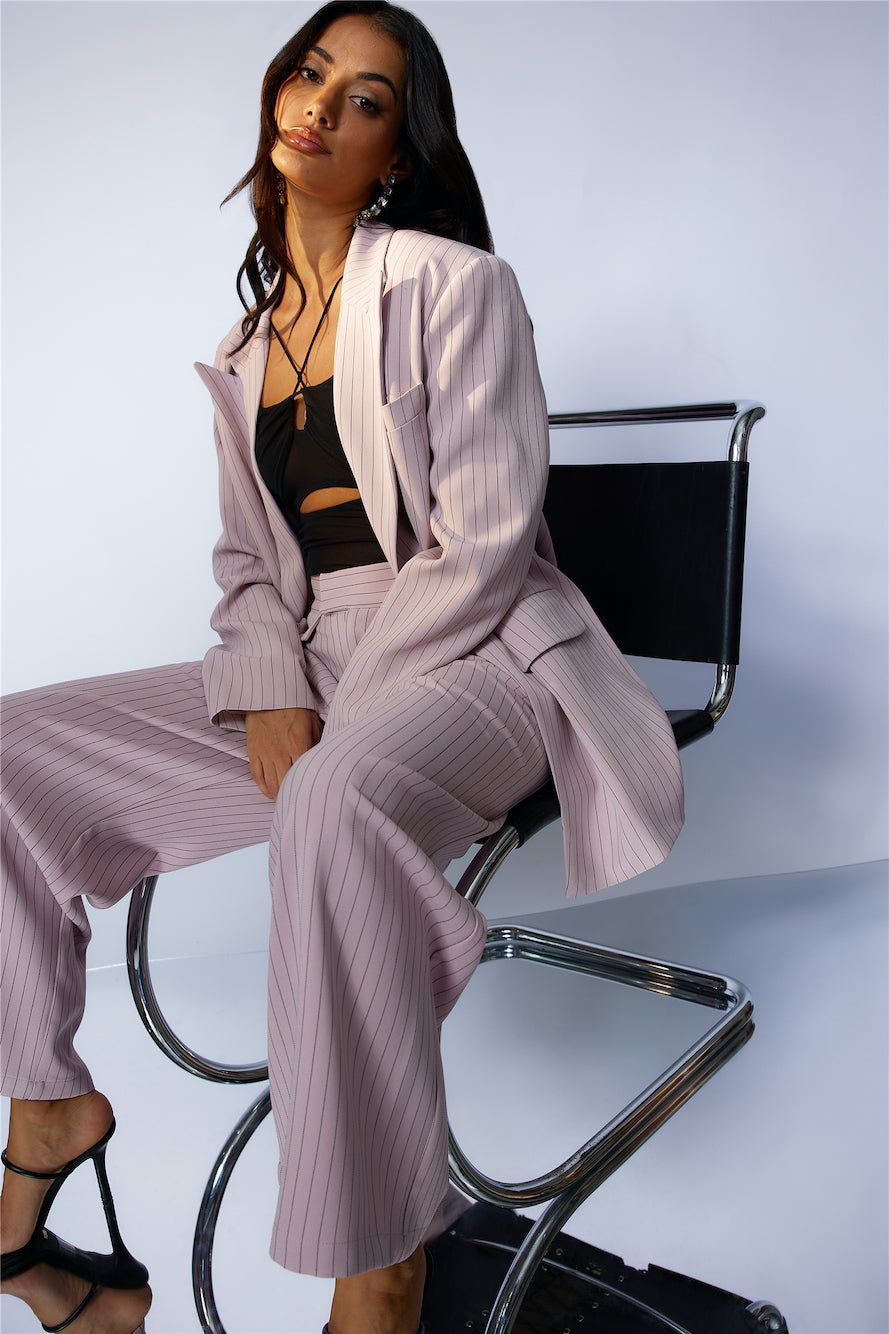 LIONESS NYC Pant Pink Pinstripe sold by Hello Molly product image thumbnail 4