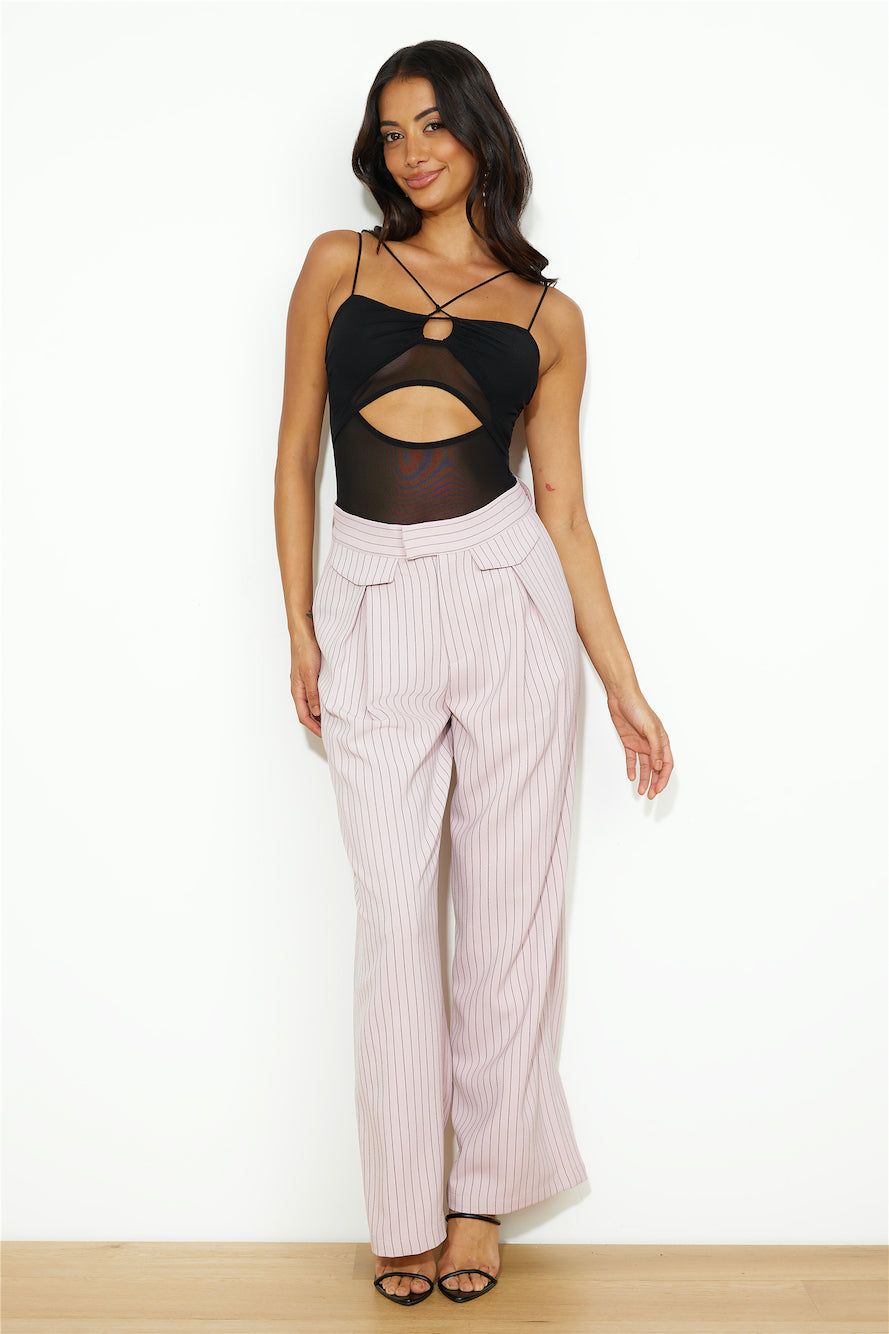LIONESS NYC Pant Pink Pinstripe sold by Hello Molly product image thumbnail 2