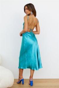 No Advice Midi Dress Aqua sold by Hello Molly