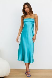 No Advice Midi Dress Aqua sold by Hello Molly