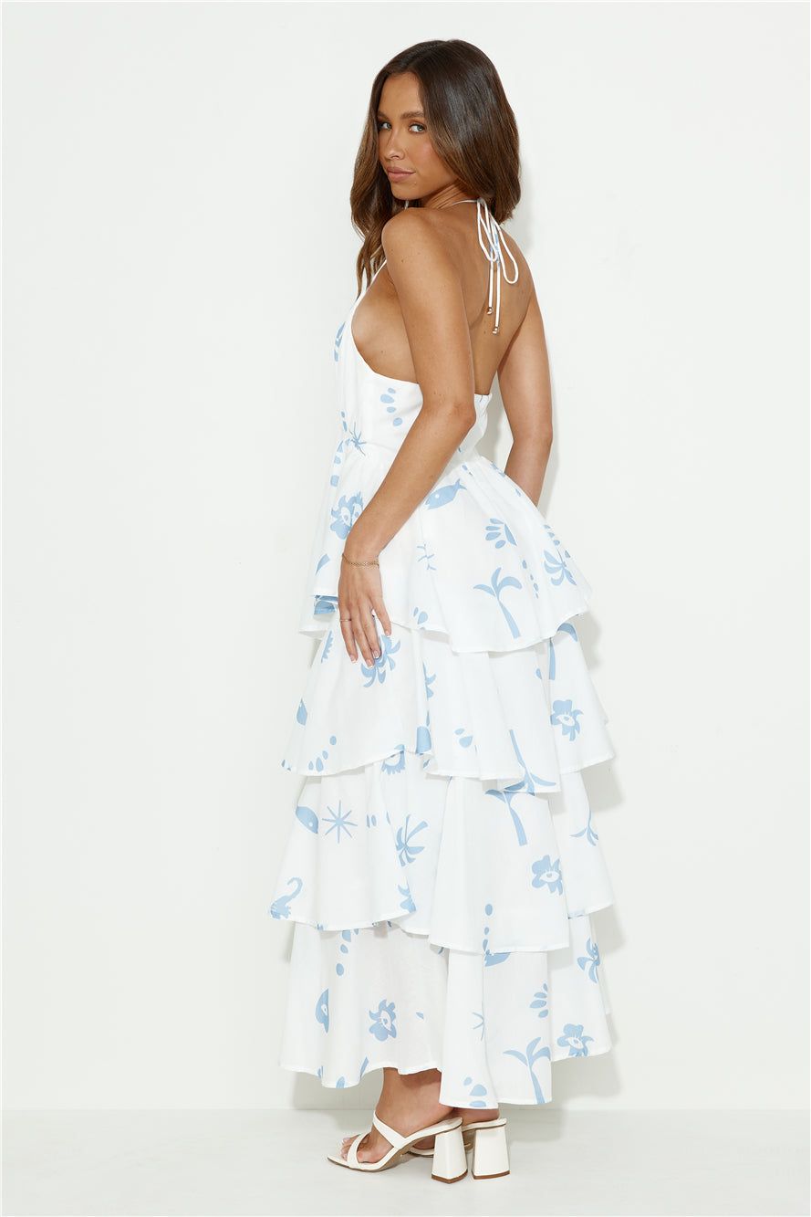 Sand By The Beach Halter Maxi Dress White sold by Hello Molly product image thumbnail 4