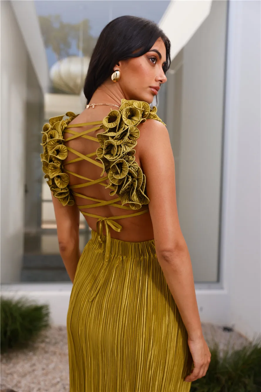 Trust Your Love Maxi Dress Olive sold by Hello Molly product image thumbnail 4