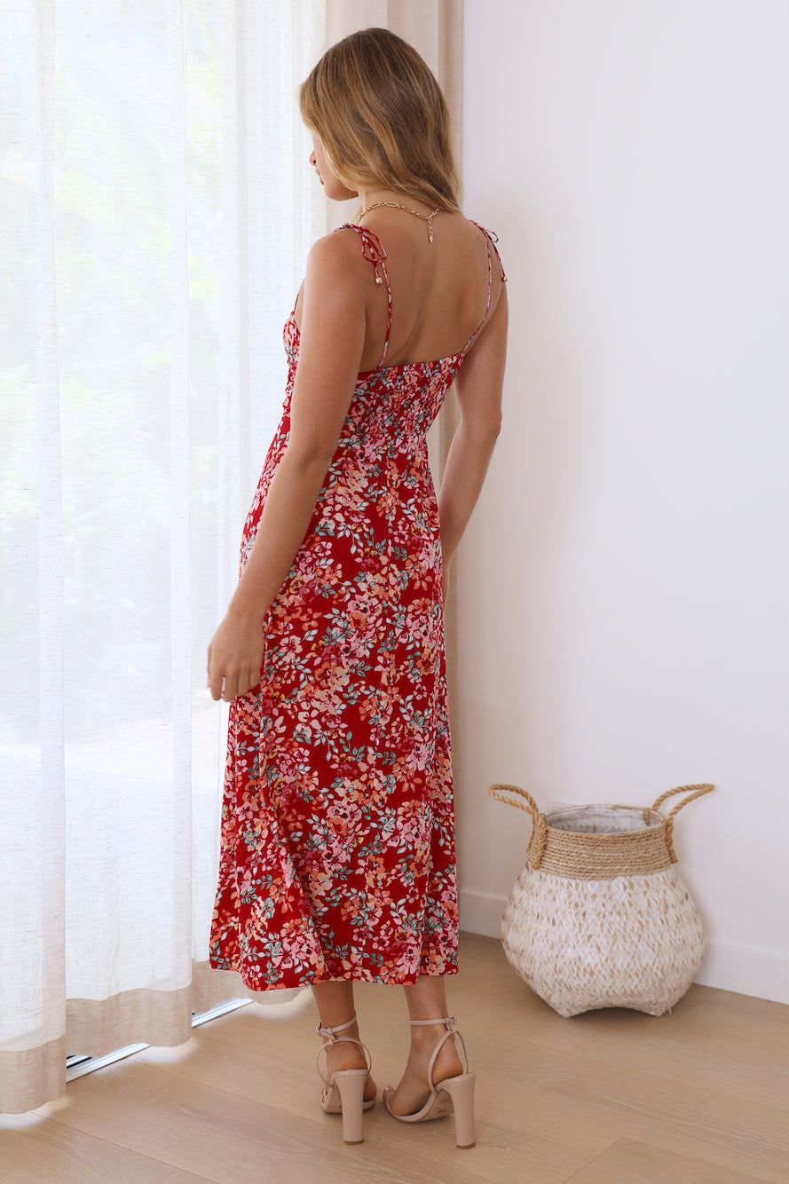 Her Pick Midi Dress Red sold by Hello Molly product image thumbnail 5