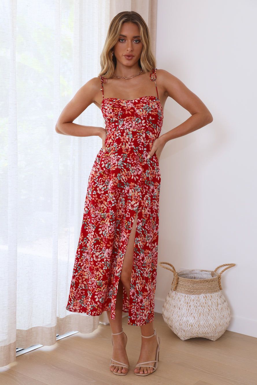 Her Pick Midi Dress Red sold by Hello Molly product image thumbnail 2