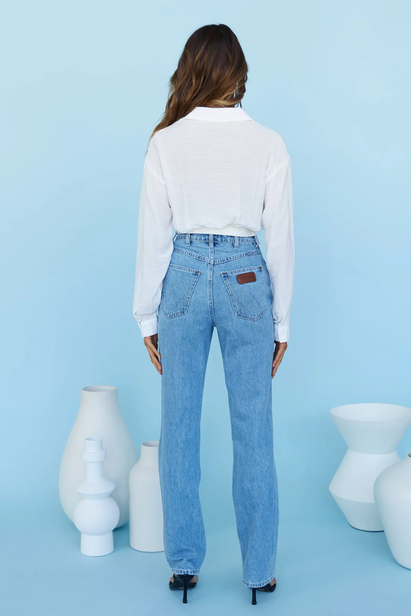 WRANGLER Lita Straight Hempress Jeans sold by Hello Molly product image thumbnail 3