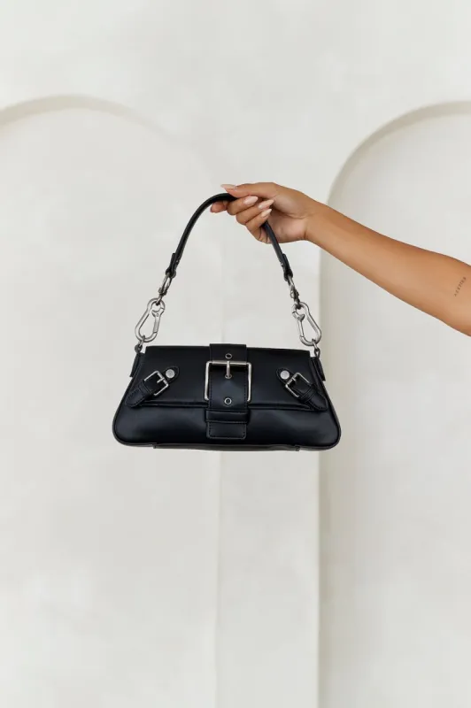 STEVE MADDEN Gerel Bag Black Silver sold by Hello Molly