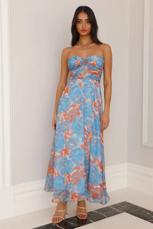 Love Fantasy Midi Dress Blue sold by Hello Molly