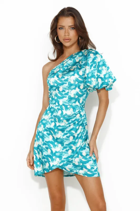 Notes Of Style Satin Mini Dress Green sold by Hello Molly