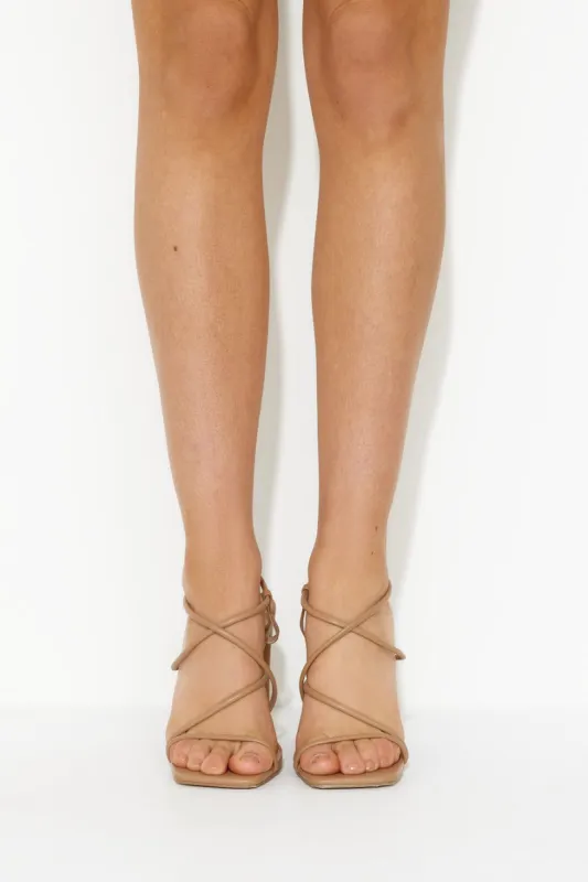 BILLINI Eiffel Heel Taupe sold by Hello Molly