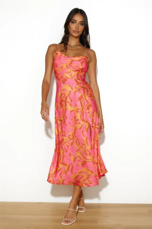 Find Us Here Maxi Dress Pink sold by Hello Molly