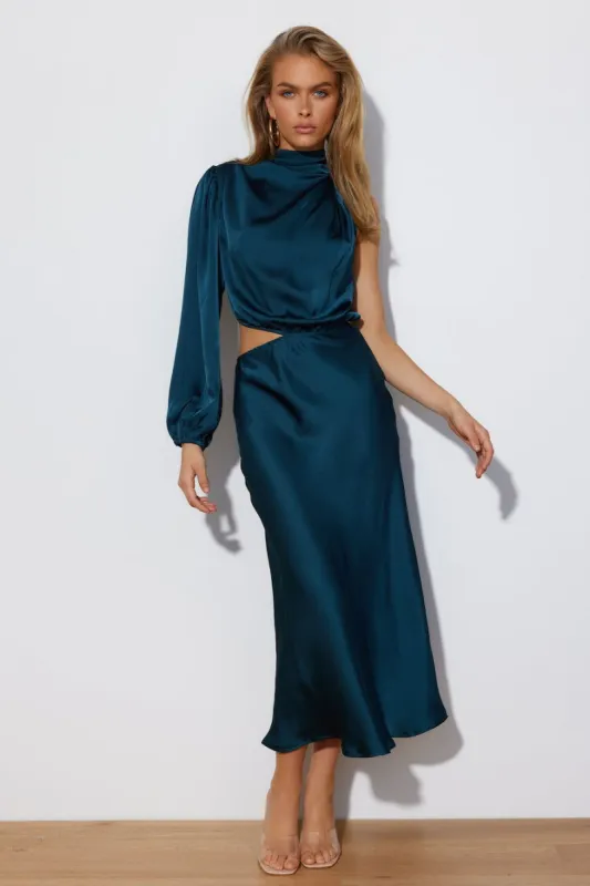 Won Over Midi Dress Teal sold by Hello Molly