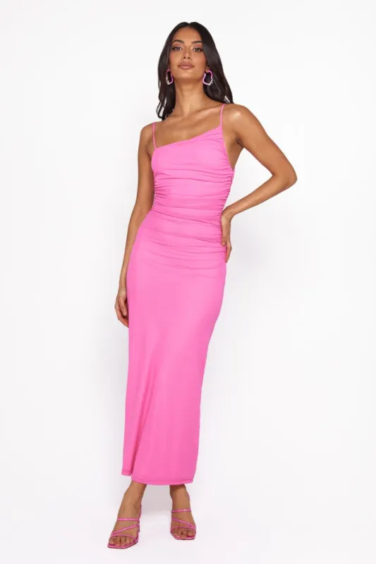 Fit To Love Mesh Maxi Dress Pink sold by Hello Molly