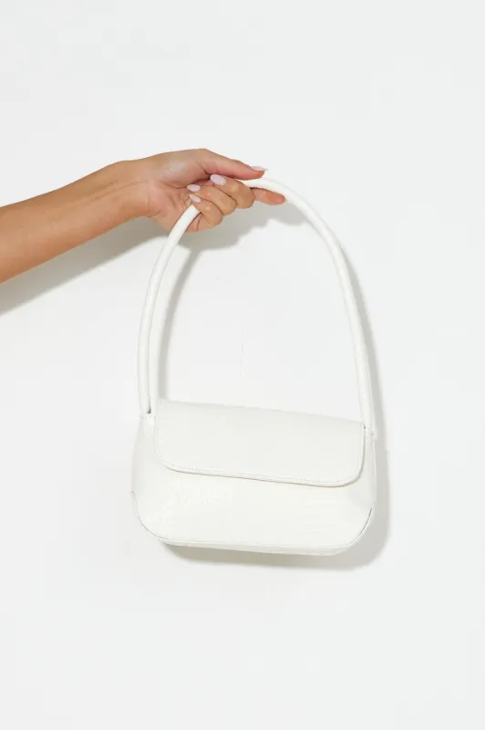 BILLINI Izalia Shoulder Bag Bone Croc sold by Hello Molly