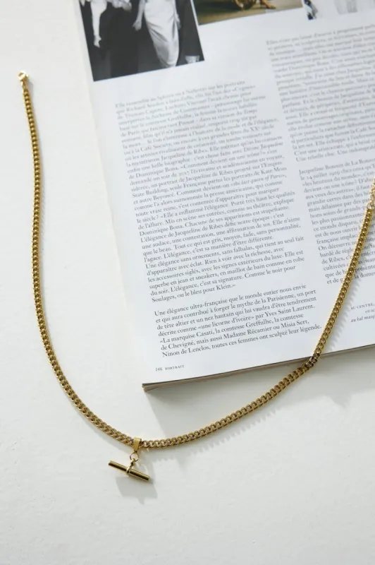 18k Gold Plated Locked In Heaven Necklace Gold sold by Hello Molly