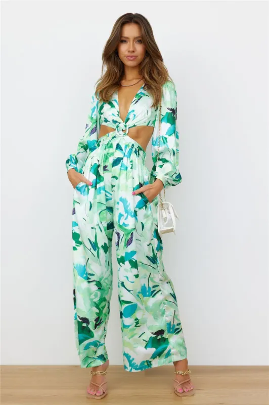 70s Edge Jumpsuit Green sold by Hello Molly