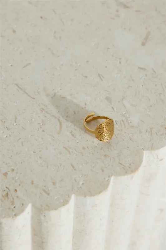 18k Gold Plated Golden Moon Ring Gold sold by Hello Molly
