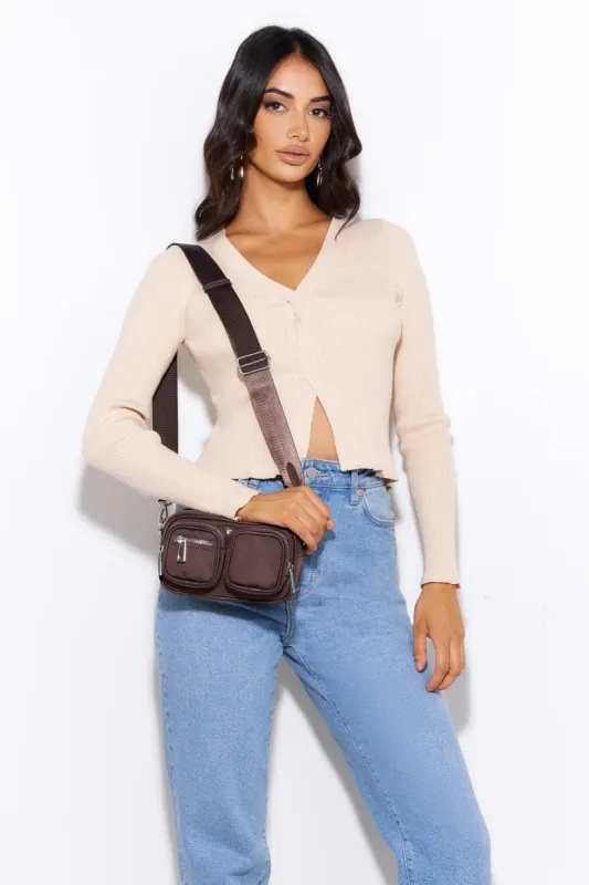 Take Off Ribbed Top Beige sold by Hello Molly