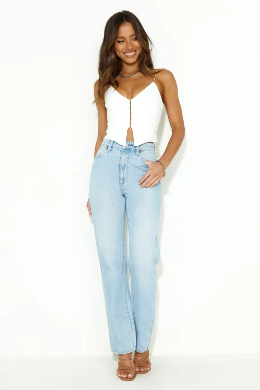 Fashion Hour Crop Top White sold by Hello Molly