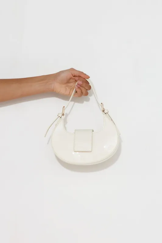 BILLINI Attica Cross Body Bag Bone Patent sold by Hello Molly