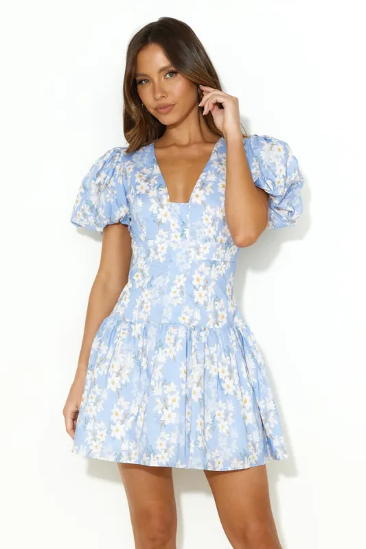 Greatest Good Mini Dress Blue sold by Hello Molly