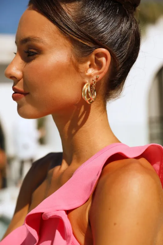 Monet Love Earrings Gold sold by Hello Molly