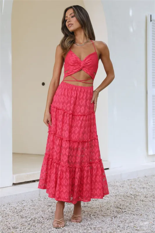Island Love Maxi Dress Red sold by Hello Molly