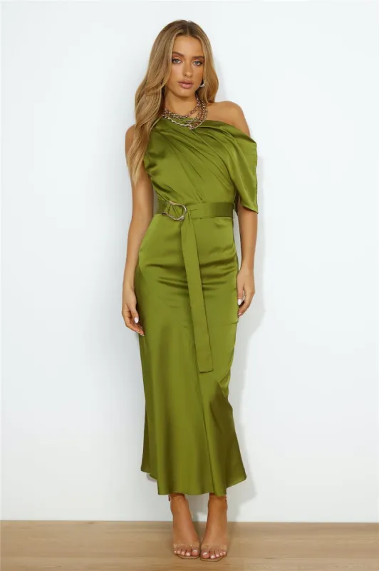 Party To Attend Midi Dress Green sold by Hello Molly