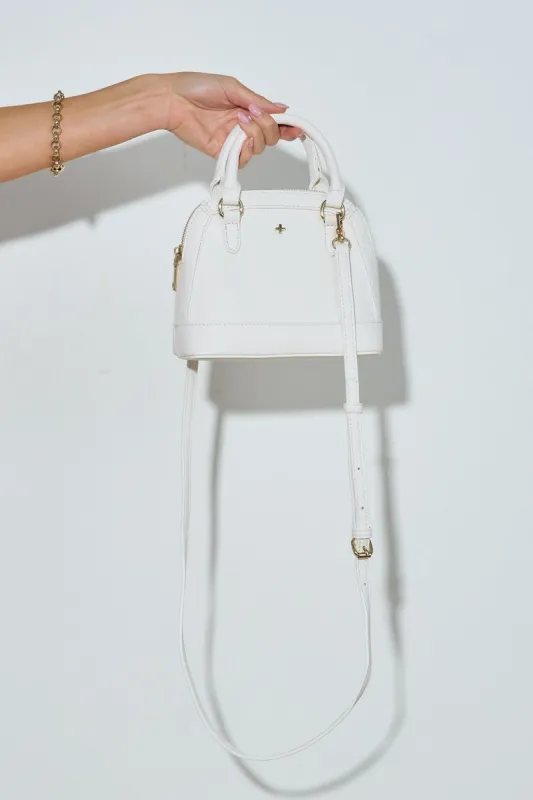 PETA AND JAIN Brielle Mini Bowling Bag White sold by Hello Molly