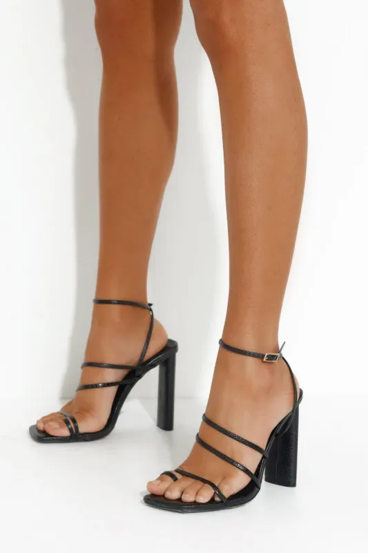 BILLINI Paulina Heels Black Scale sold by Hello Molly