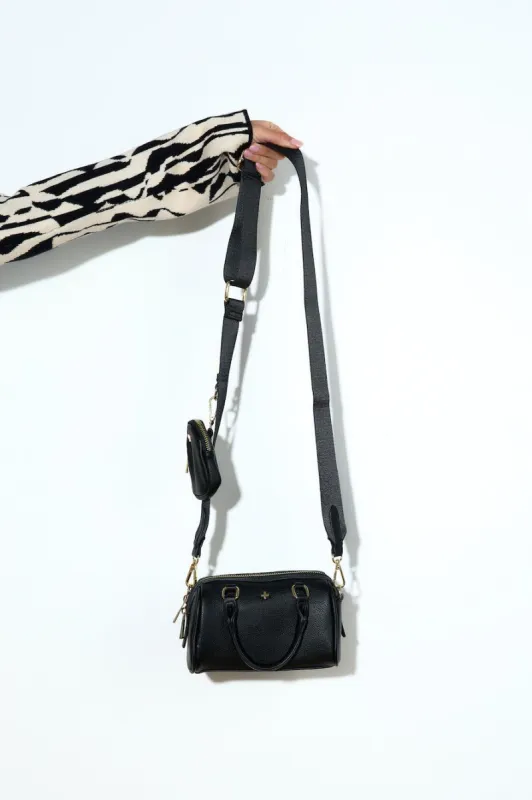 PETA AND JAIN Bounty Mini Bowling Bag Black Pebble sold by Hello Molly