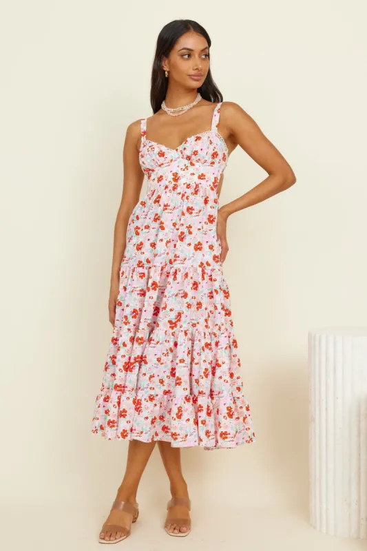Brewed New Midi Dress Floral sold by Hello Molly