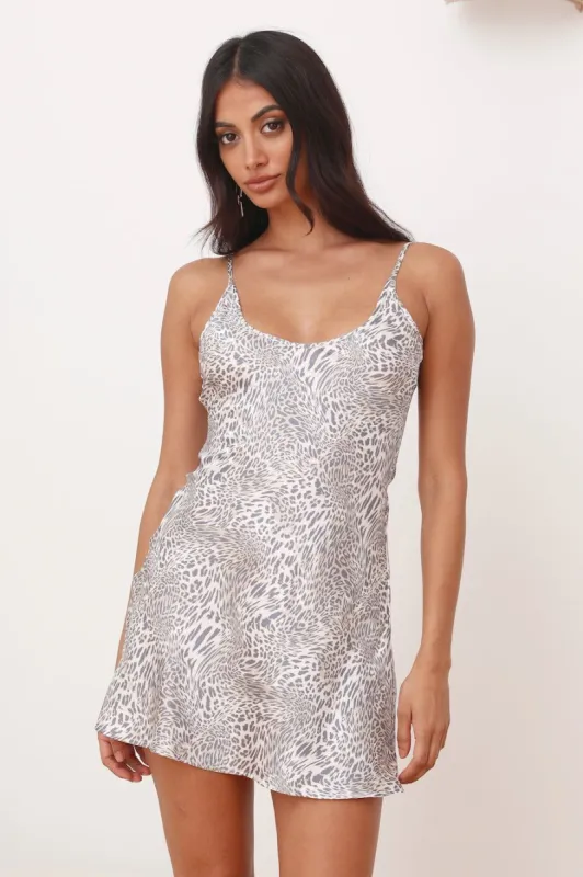 LIONESS Enchant Leopard Mini Dress Leopard sold by Hello Molly