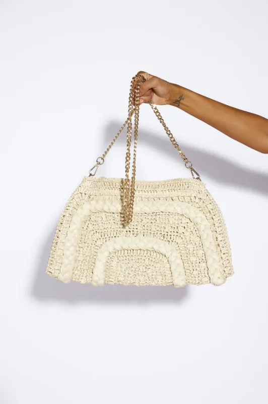 BILLINI Ivy Clutch Bag Natural Raffia sold by Hello Molly