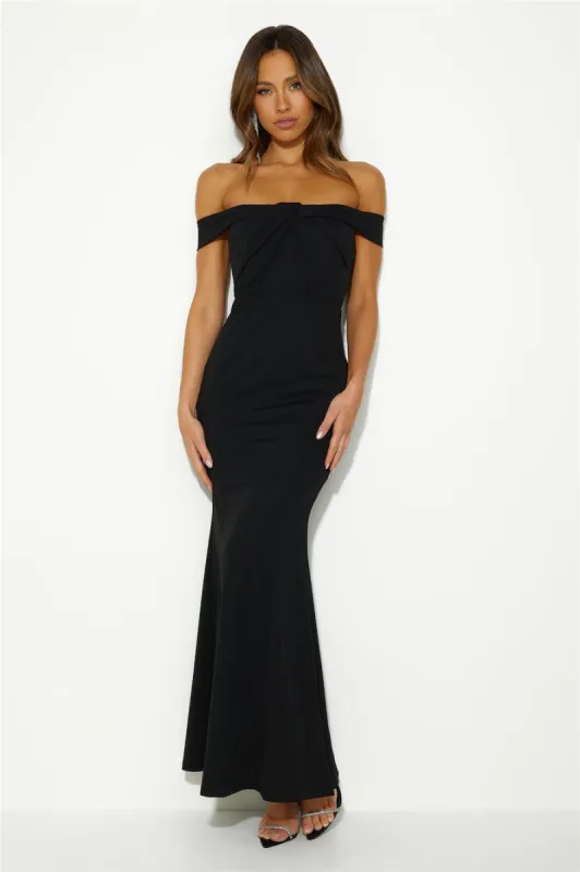 Love Is The Prize Maxi Dress Black sold by Hello Molly
