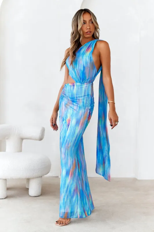 Looks To Love Maxi Dress Blue sold by Hello Molly