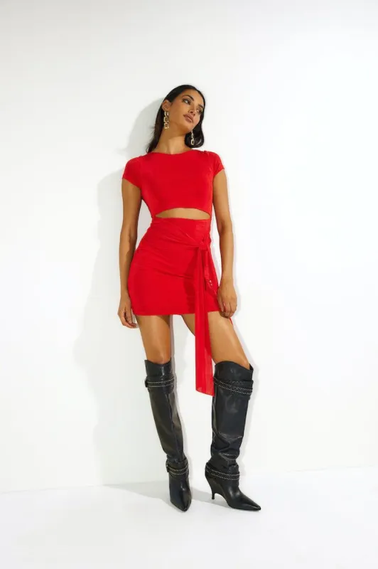 No Effort Needed Mini Dress Red sold by Hello Molly