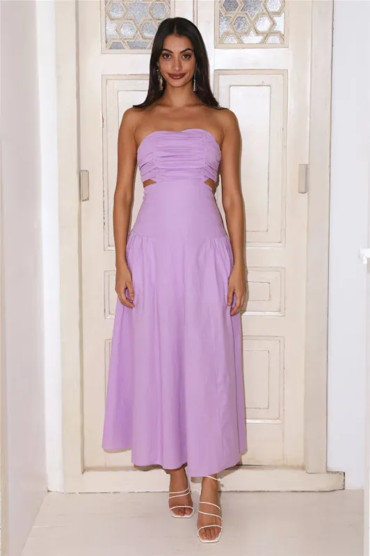 Garden Dance Midi Dress Lilac sold by Hello Molly