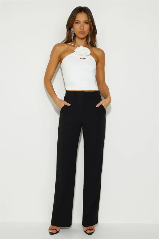 Nights Of Cocktails Crop Top White sold by Hello Molly