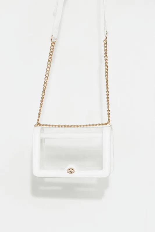 BILLINI Cara Cross Body Bag White Clear sold by Hello Molly
